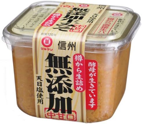 マルマン 酵母菌が生きている! 無添加生みそ(白) 750g